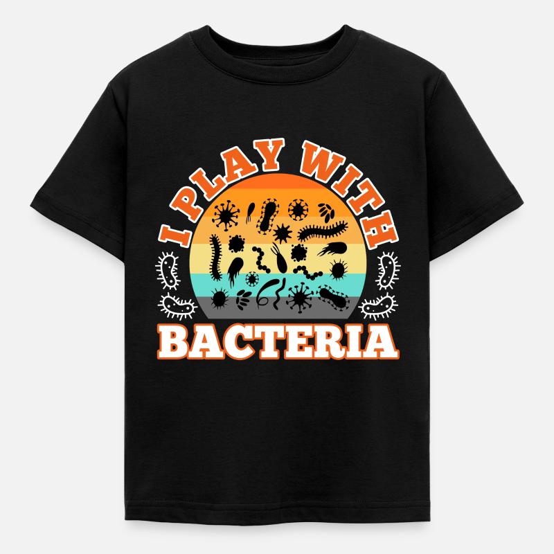 Je joue avec les bactéries - T-shirt Enfant - noir