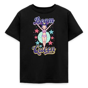 Gymnastics Beam Queen - Kids' T-Shirt - black - Front - AI Model Kid Female (0cm)