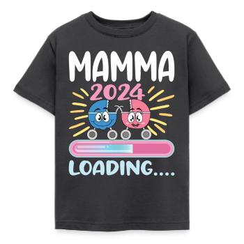 Super Mamma 2024 Loading - Kids' T-Shirt - dark grey - Front - AI Model Kid Female (0cm)