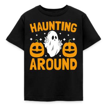 Halloween Kostüm - Kinder T-Shirt - Schwarz - Vorne - AI Model Kid Female (0cm)