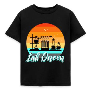 Lab Queen - Kids' T-Shirt - black - Front - AI Model Kid Female (0cm)