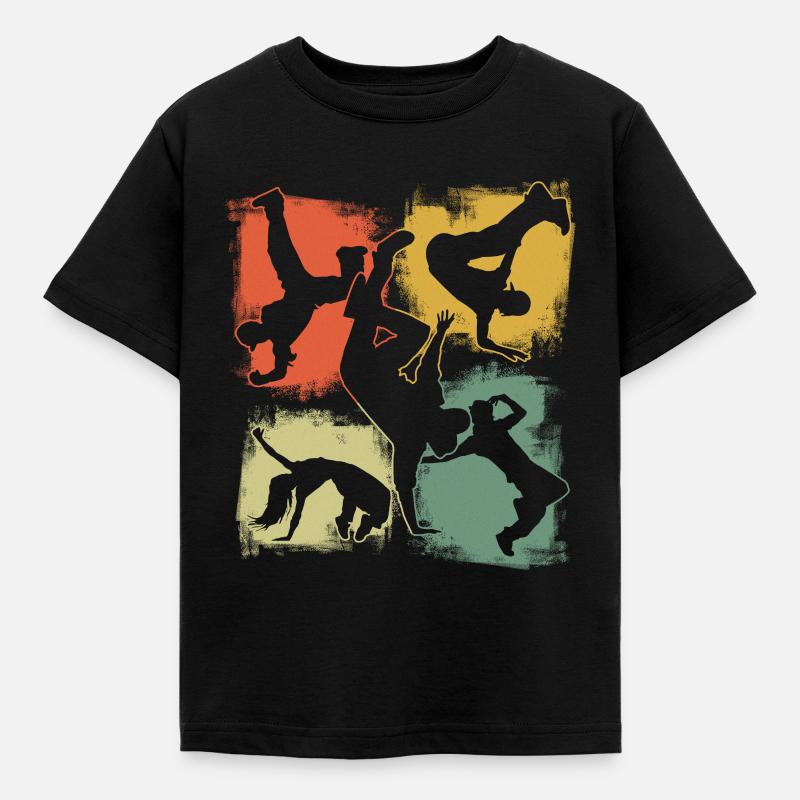 Breakdance Breakdance B-boy Cascadeur Danseur de rue - T-shirt Enfant - noir