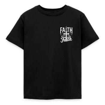 Jesus Christ Christian Christianity God Bible - Kids' T-Shirt - black - Front - AI Model Kid Female (0cm)
