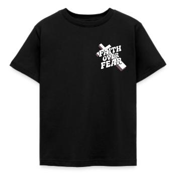 Jesus Christ Christian Christianity God Bible - Kids' T-Shirt - black - Front - AI Model Kid Female (0cm)