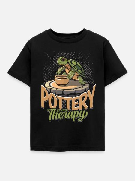 Töpfern Töpferei Töpfer - Kinder T-Shirt - Schwarz