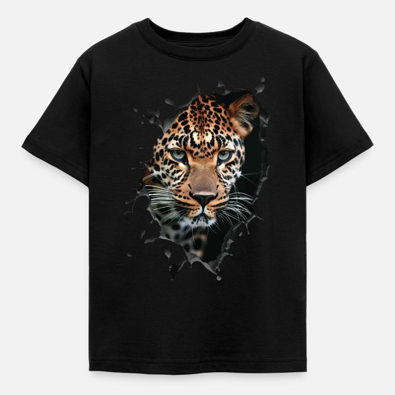 Léopard - T-shirt Enfant - noir