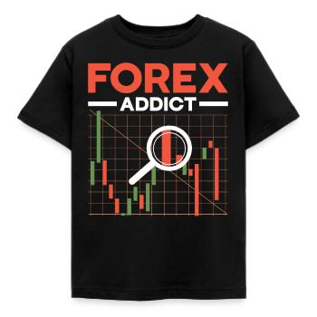 Forex Trading Forex Trader Financial Market - Kids' T-Shirt - black - Front - AI Model Kid Female (0cm)