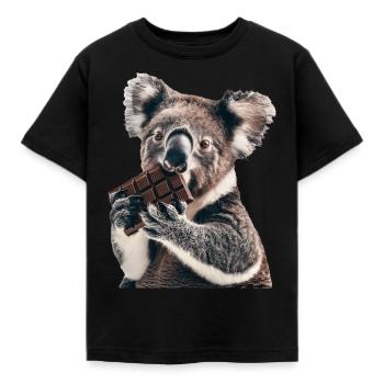 Koala - Kinder T-Shirt - Schwarz - Vorne - AI Model Kid Female (0cm)