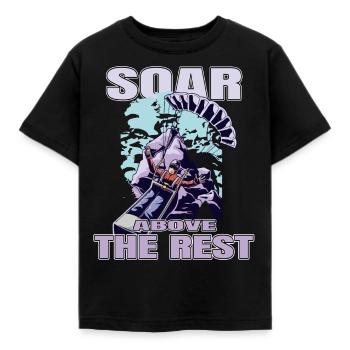 Soar Above the Rest – Paragliding Design - Kids' T-Shirt - black - Front - AI Model Kid Female (0cm)