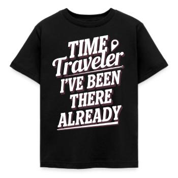 Passionné de science-fiction et de voyage dans le temps - T-shirt Enfant - noir - Devant - AI Model Kid Female (0cm)