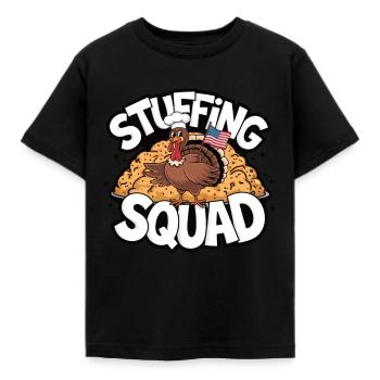 Funny Thanksgiving Turkey - Kids' T-Shirt - black - Front - AI Model Kid Female (0cm)