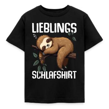 Chemise de nuit préférée Lève-tard Morning Grouches - T-shirt Enfant - noir - Devant - AI Model Kid Female (0cm)