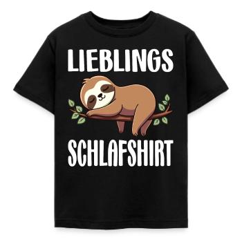 Chemise de nuit préférée Lève-tard Morning Grouches - T-shirt Enfant - noir - Devant - AI Model Kid Female (0cm)