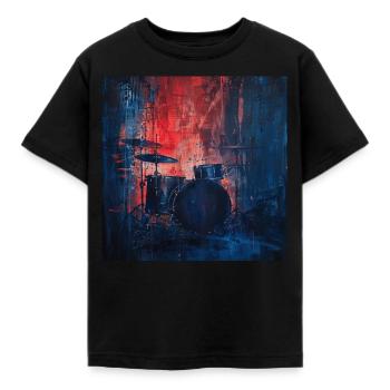 Percussion - T-shirt Enfant - noir - Devant - AI Model Kid Female (0cm)