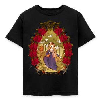Child Children Fairy Tale Fairy Tale Character Christmas - Kids' T-Shirt - black - Front - AI Model Kid Female (0cm)