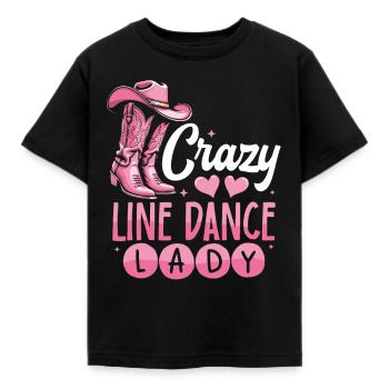 Danse en ligne, Musique country, Cowboy, Danse en ligne - T-shirt Enfant - noir - Devant - AI Model Kid Female (0cm)
