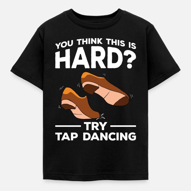 Stepptanz Stepptanzen Stepptänzer - Kinder T-Shirt - Schwarz