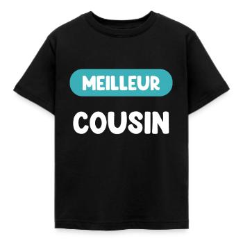 meilleur cousin cadeau cousin cadeau cousin - T-shirt Enfant - noir - Devant - AI Model Kid Female (0cm)