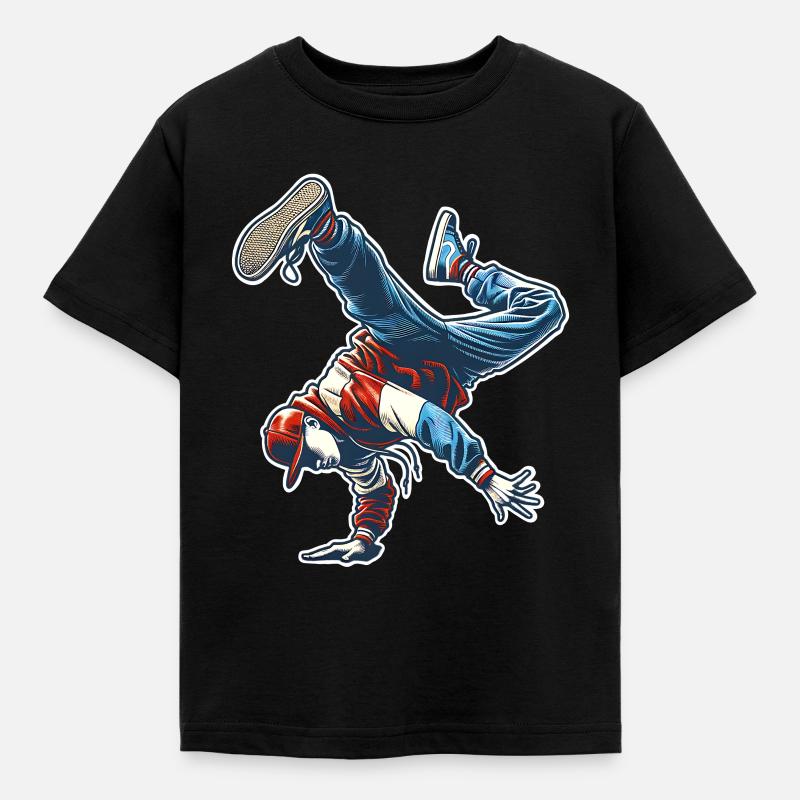 Breakdance - Maglietta per bambini - nero