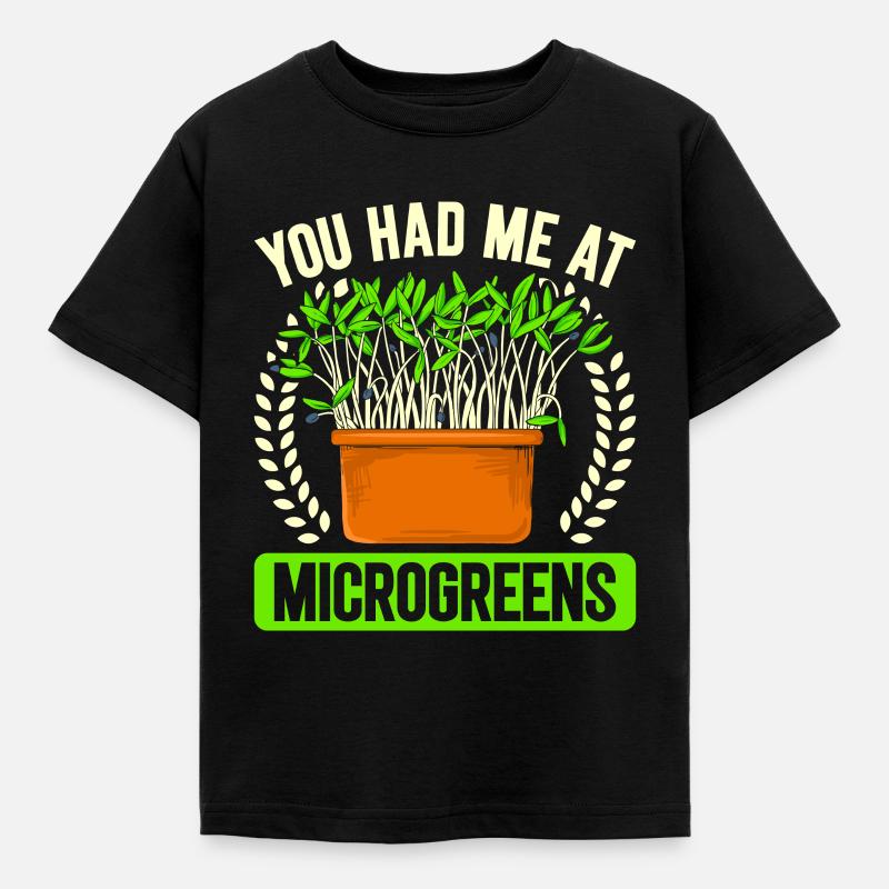 Microgreens Microgreen - Kids' T-Shirt - black
