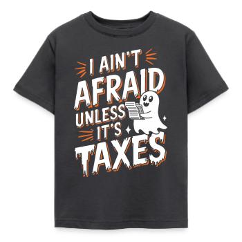 Paranormal Comedy Funny Ghost Humor Lighthearted - Kids' T-Shirt - dark grey - Front - AI Model Kid Female (0cm)