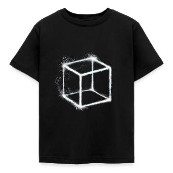 Cube - Kids' T-Shirt - black - Front - AI Model Kid Female (0cm)