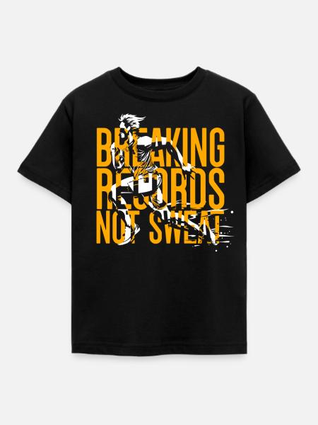 Sprint Leichtathletik Sprinten - Kinder T-Shirt - Schwarz