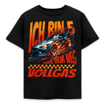 Ich Bin 5 Aus Dem Weg. Kindergeburtstag Rennwagen - Kinder T-Shirt - Schwarz - Vorne - AI Model Kid Female (0cm)