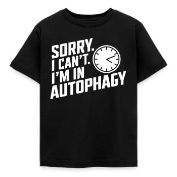 Intermittent fasting Intermittent fasting - Kids' T-Shirt - black - Front - AI Model Kid Female (0cm)