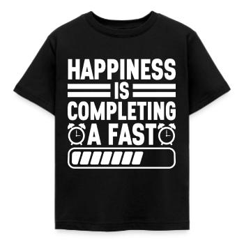 Intermittent fasting Intermittent fasting - Kids' T-Shirt - black - Front - AI Model Kid Female (0cm)