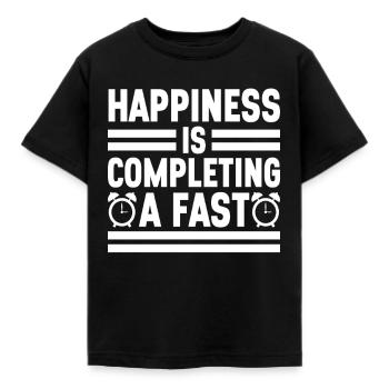 Intermittent fasting Intermittent fasting - Kids' T-Shirt - black - Front - AI Model Kid Female (0cm)