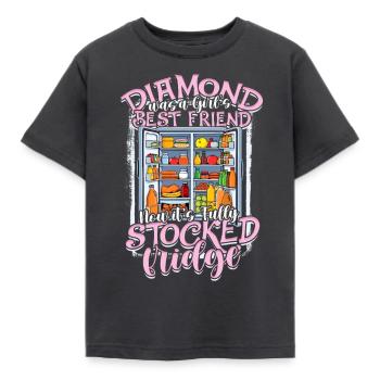 Freundin Ehefrau Valentinstag - Kinder T-Shirt - Dunkelgrau - Vorne - AI Model Kid Female (0cm)