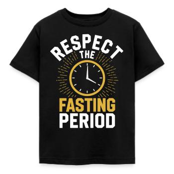 Intermittent fasting Intermittent fasting - Kids' T-Shirt - black - Front - AI Model Kid Female (0cm)