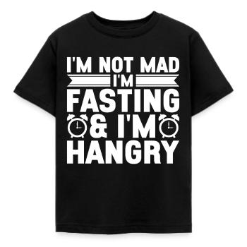 Intermittent fasting Intermittent fasting - Kids' T-Shirt - black - Front - AI Model Kid Female (0cm)