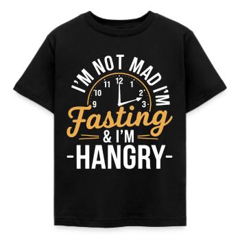 Intermittent fasting Intermittent fasting - Kids' T-Shirt - black - Front - AI Model Kid Female (0cm)