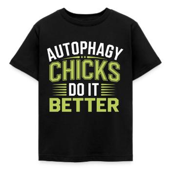 Intermittent fasting Intermittent fasting - Kids' T-Shirt - black - Front - AI Model Kid Female (0cm)