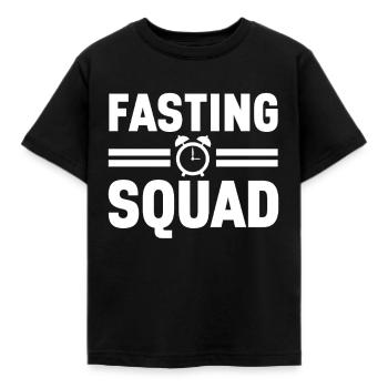 Intermittent fasting Intermittent fasting - Kids' T-Shirt - black - Front - AI Model Kid Female (0cm)