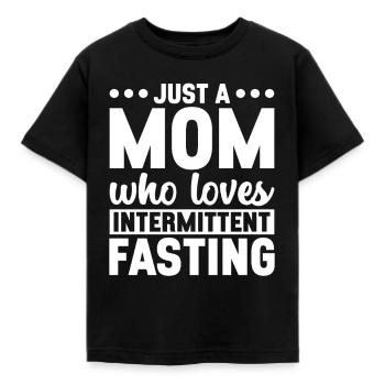 Intermittent fasting Intermittent fasting - Kids' T-Shirt - black - Front - AI Model Kid Female (0cm)