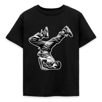 Breakdance - Kinder T-Shirt - Schwarz - Vorne - AI Model Kid Female (0cm)