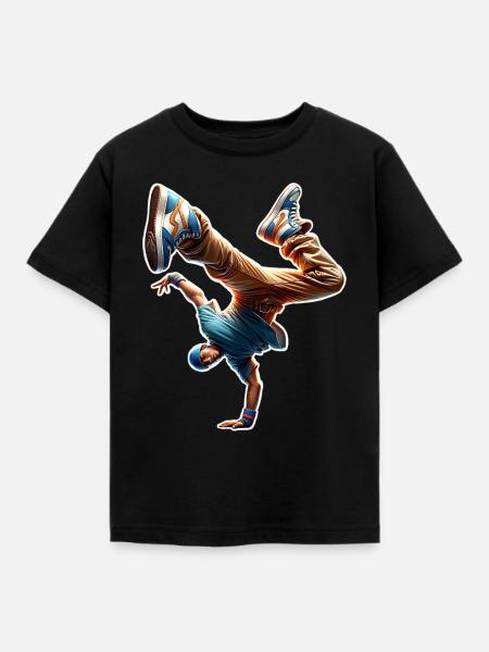 Breakdance - Kinder T-Shirt - Schwarz
