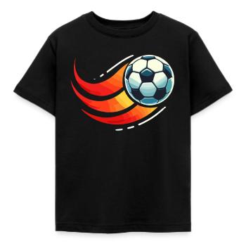 Fußball, Fußballer, Fussballspieler Junge - Kinder T-Shirt - Schwarz - Vorne - AI Model Kid Female (0cm)