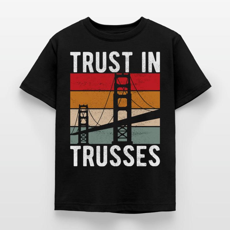 Bridge Engineer Bridge Construction Kids' T-Shirt
