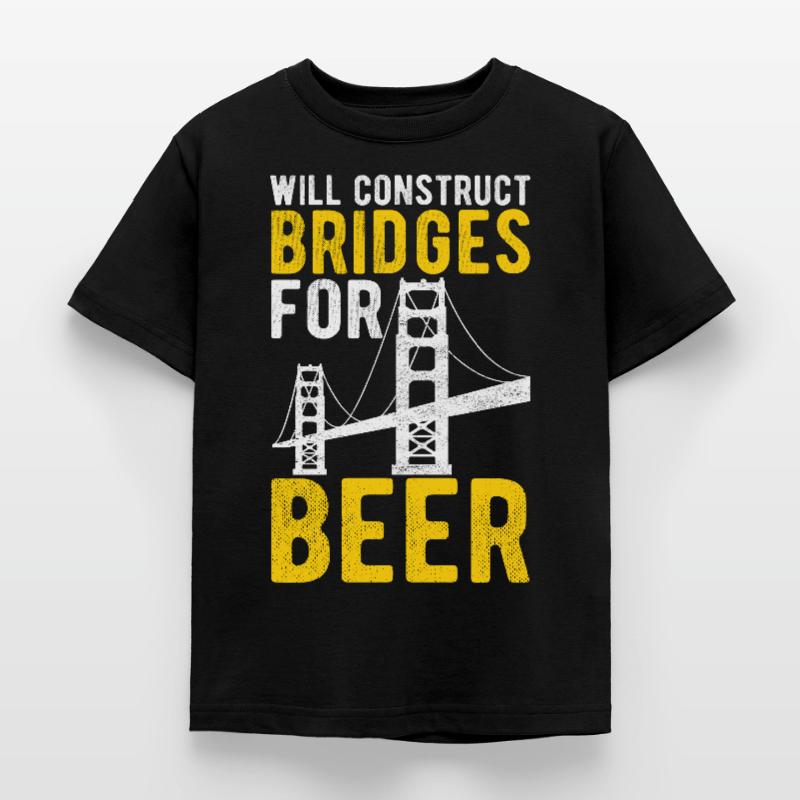 Bridge Engineer Bridge Construction Kids' T-Shirt