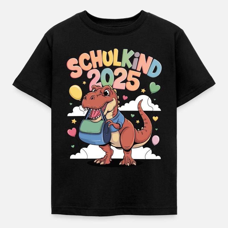 Skolebarn 2025 Skoletilmelding Tilbage til skolen - Børne-T-shirt - sort
