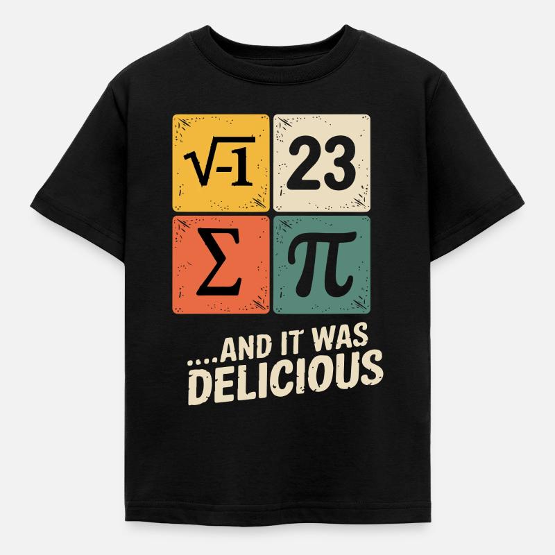Pi Mathe - Kinder T-Shirt - Schwarz