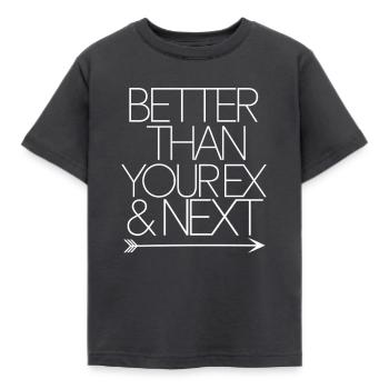 Better Than Your Ex & Next Breakup Single Party - Kids' T-Shirt - dark grey - Front - AI Model Kid Female (0cm)