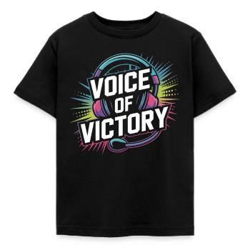 Mädchen In Esports Shoutcaster Gaming -kommentar - Kinder T-Shirt - Schwarz - Vorne - AI Model Kid Female (0cm)