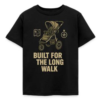 Crèche Papa Paternité Fierté - T-shirt Enfant - noir - Devant - AI Model Kid Female (0cm)