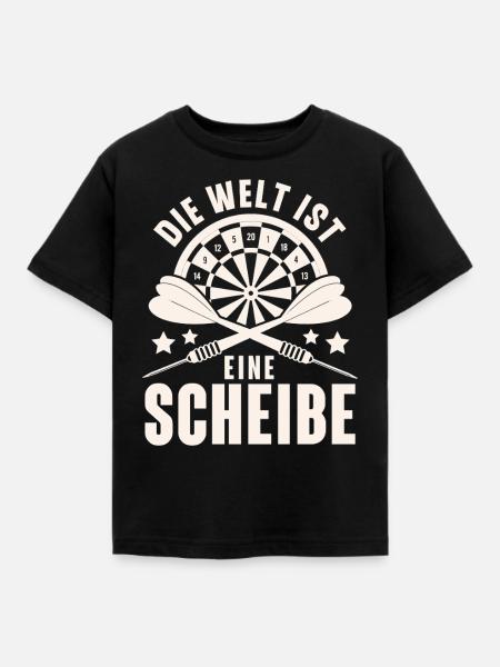 Darts Dart Darten Dartspiel - Kinder T-Shirt - Schwarz