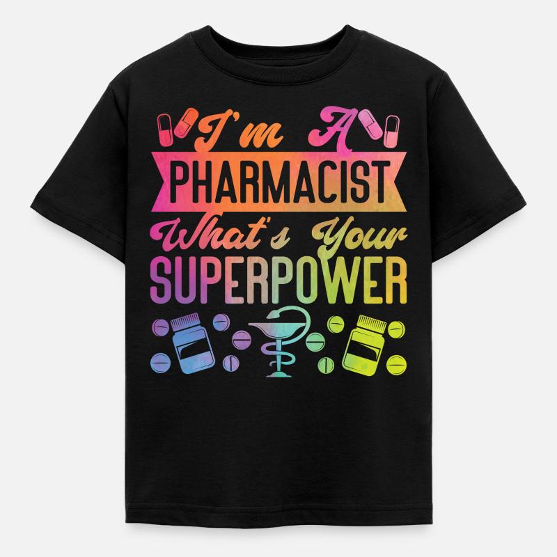 Pharmacy Tech Technician - Kinder T-Shirt - Schwarz